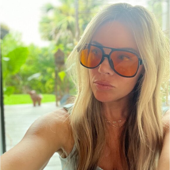 Trendy Sunglasses for Women and Men Black/Yellow Tint main image 7